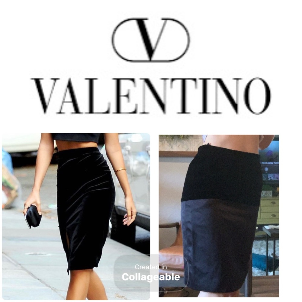 ‼️WOW‼️VALENTINO RARE VINTAGE! Valentino Boutique - Velvet Pencil Skirt size 4